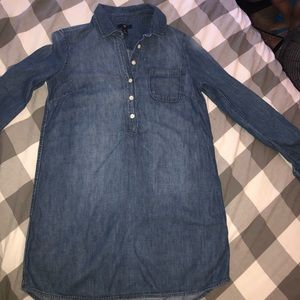 Gap chambray shirt dress size small